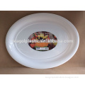 Plastic oval serving platter 47cm middle size -white 47.7x36.3cm #TG22578